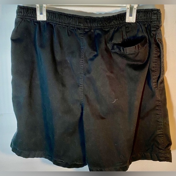 GEORGE BLACK SHORT PANTS SIZE 32/34 MED WITH ONE POCKET AND ELASTIC WAIST BAND - Picture 2 of 3